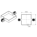 Collier intermédiaire pour panneaux de clôture 100x100 mm galvanisé 000-777 (4)