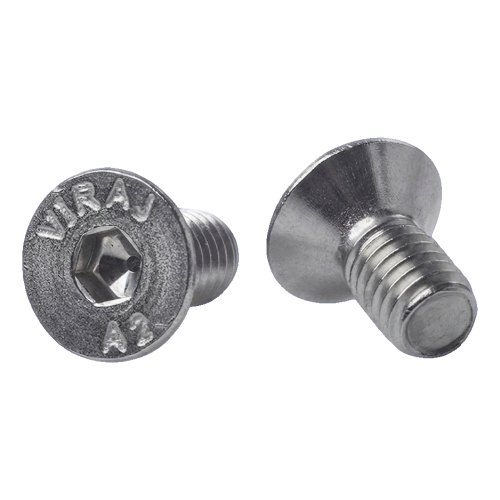 Vis à tête fraisée M6x12 mm A2 DIN 7991 – empreinte hexagonale, acier inoxydable 000-814 (1)