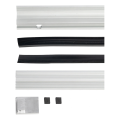 Kozza KB5000 – balcon français complet aluminium H1100 mm, système plat, anodisation mate 000-850 (6)
