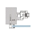 Kozza KB5000 – balcon français complet aluminium H1100 mm, système plat, anodisation mate 000-850 (7)