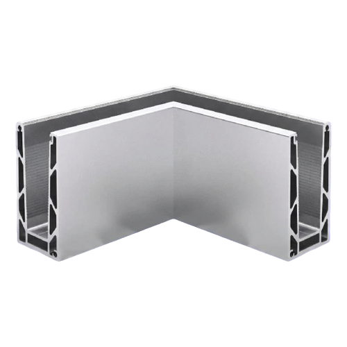Kozza KE100 – profilé U d'angle intérieur 90° pour balustrades tout verre, fixation par le haut 000-854 (1)