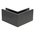 Kozza KE 100 – profilé U d'angle intérieur 90° pour balustrades entièrement vitrées, gris foncé 000-855 (2)