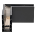 Kozza KE 100 – profilé U d'angle intérieur 90° pour balustrades entièrement vitrées, gris foncé 000-855 (3)