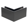 Kozza KE 100 – profilé en U d'angle extérieur 90° pour garde-corps tout verre, gris foncé RAL 7021 000-858 (2)