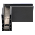 Kozza KE 100 – profilé en U d'angle extérieur 90° pour garde-corps tout verre, gris foncé RAL 7021 000-858 (3)