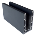 Kozza KE 100 – profilé en U pour balustrades tout verre 5000 mm gris foncé 000-862 (1)