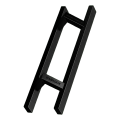 PINOX poignée de porte double face rectangulaire 40×20 mm noir satiné 500 mm 000-735 (1)