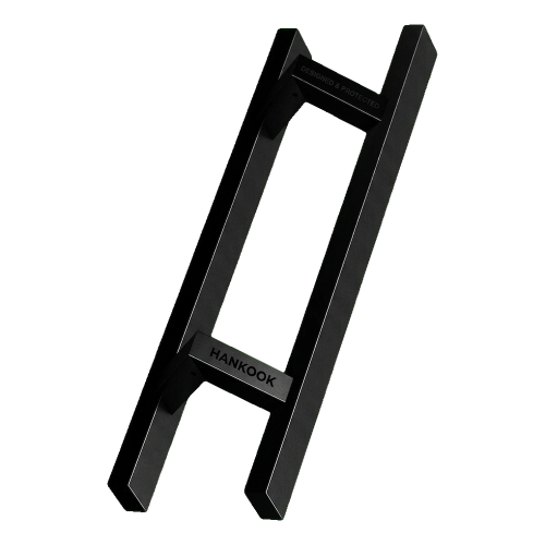 PINOX poignée de porte double face rectangulaire 40×20 mm noir satiné 500 mm 000-735 (1)