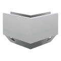 Kozza KE 120 – profilé U d'angle 90° pour balustrades entièrement vitrées, extérieur, fixation latérale 000-874 (1)