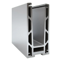 Kozza KF 1000 – profilé aluminium en U pour balustrades entièrement vitrées 5000 mm avec évacuation d'eau 000-878 (1)
