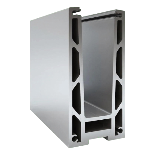 Kozza KF 1000 – profilé aluminium en U pour balustrades entièrement vitrées 5000 mm avec évacuation d'eau 000-878 (1)