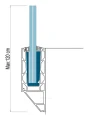 Kozza KE 120 – profilé U pour balustrades entièrement vitrées 5000 mm, fixation latérale 000-877 (6)
