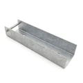 Profil en U connecteur support pour soubassement 200x55 galvanisé GPV-700-24 (2)