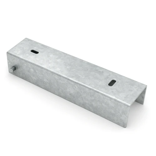 Profil en U connecteur support pour soubassement 200x50 galvanisé GPV-700-34 (1)
