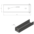 Profil en U connecteur support pour soubassement 300x50 vert GPV-700-53 (3)