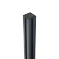 Poteau d'angle garde-corps 45x45x1283mm verre 8,72mm gris foncé Kozza KR7500 000-890 (6)