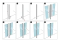 Poteau d'angle garde-corps 45x45x1283mm verre 8,72mm gris foncé Kozza KR7500 000-890 (8)