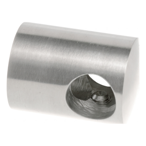 Fixation traversante PSG pour barre ronde Ø 10 mm – AISI 304 satiné, montage sur plan