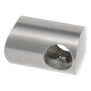 Fixation traversante PSG pour tige Ø 10 mm – système tube 42,4 mm, acier inoxydable satiné