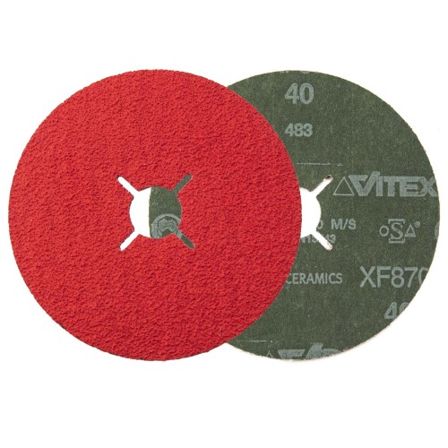 PFERD – disque fibre céramique XF870 125 mm P40 (emballage de 5 pcs) 000-930 (1)