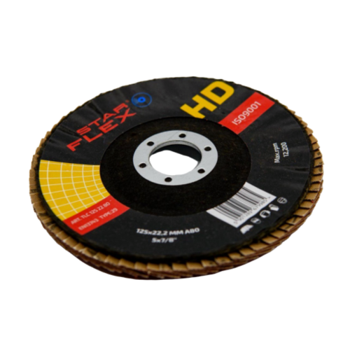 Starflex HD – disque à lamelles céramique T29 125 mm pour acier et INOX, granulométrie 40 000-940 (1)