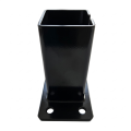 Socle pour poteau de clôture 80x80 mm 8 mm noir 000-786 (3)