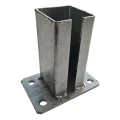 Base pour poteau de clôture 80x80 mm 8 mm galvanisé 000-785 (2)