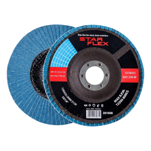 Star Flex – disque à lamelles bombé T29 125 mm zircon Z120 INOX