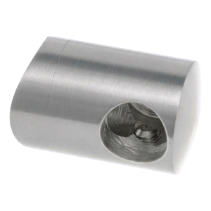 PSG support de balustrade d'extrémité gauche pour barre ø 12 mm sur tube ø 42,4 mm – acier inoxydable AISI 304 satiné