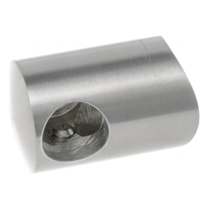 PSG support d'extrémité droit de balustrade pour barre ø 12 mm sur tube 42,4 mm – acier inoxydable AISI 304 poli