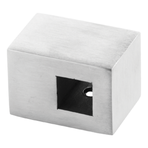 PSG support traversant pour balustrade pour tige 10x10 mm – fixation sur surface plane, AISI 304 satiné