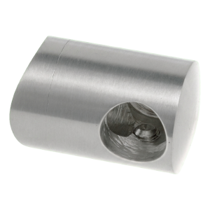 PSG support d'extrémité gauche pour tige ø 12 mm sur tube 42,4 mm – acier inoxydable AISI 304 brillant