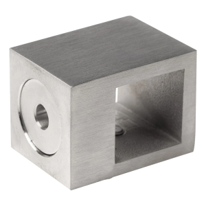 PSG – support traversant de balustrade pour tige 20×20 mm AISI 304 satiné
