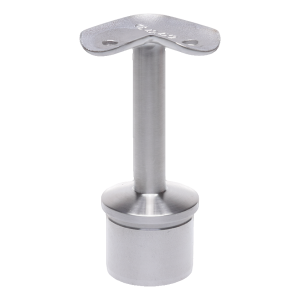 PSG support de main courante d'angle 90° collé – système de balustrades 42,4 mm, acier inoxydable satiné