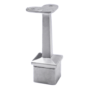 Support PSG main courante plate d'angle 90° collé – acier AISI 304 système 40x40