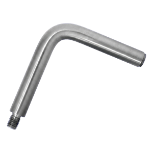 Barre de support de main courante 90° fi 12 mm 75×75 mm – acier inoxydable AISI 304 satiné