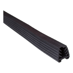 Joint d'étanchéité en caoutchouc pour main courante rapportée sur verre 11,5–13,5 mm, 24x24 mm / 5 m