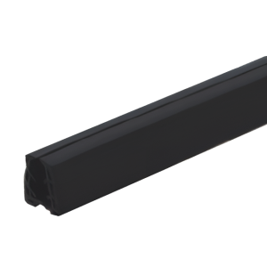 Joint d'étanchéité PSG pour main courante posée sur verre 20–21,5 mm – profil 24×24 mm, L=2500 mm