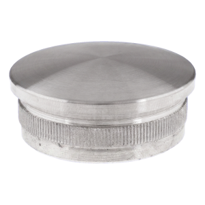 Bouchon bombé à enfoncer pour tube de balustrade 48,3 mm – acier inoxydable AISI 304 satiné