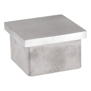 Bouchon à enfoncer pour profilé carré 40×40×2 mm – acier inoxydable AISI 304 satiné