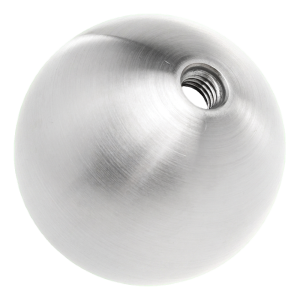 Boule à visser pour balustrade ø50 mm acier inoxydable AISI 304 satiné, filetage M8