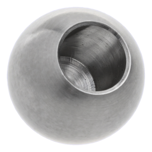 Boule de balustrade à coller Ø 20 mm avec trou Ø 12 mm – acier inoxydable AISI 304