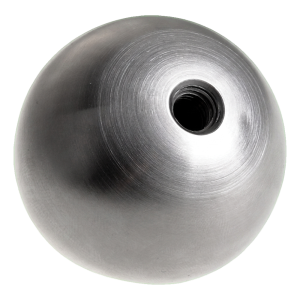 Boule de rampe à visser pleine fi 20 mm, filetage M6, acier inoxydable satiné