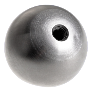 Boule vissée pleine Ø 25 mm pour balustrade – acier inoxydable AISI 304 satiné, filetage M8
