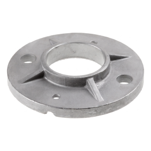 Platine de fixation à bride pour balustrade ⌀42,4 mm – en acier avec perçages