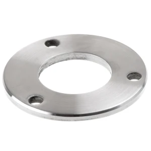 Base de poteau de balustrade à souder fi 85 mm – acier inoxydable AISI 304 satiné, système 42,4