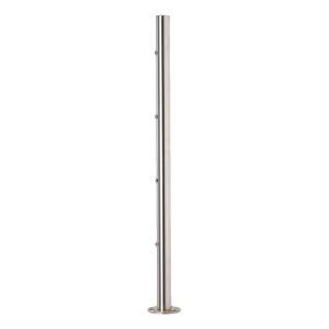 PINOX – poteau de balustrade intermédiaire non équipé ø 42,4 × 881 mm, acier inoxydable satiné