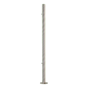 PINOX – poteau de balustrade d'extrémité ø 42,4 mm acier inoxydable AISI 304 satiné