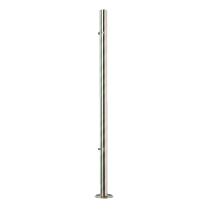 PINOX – poteau d'angle pour balustrade ø 42,4 mm h981 mm acier inoxydable AISI 304 satiné