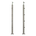 PSG Poteau de balustrade intermédiaire traversant ø 42,4 mm AISI 304 – 4 supports, satiné 001-204 (1)
